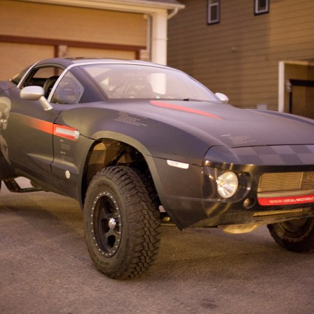 A Local Motors Rally Fighter, a crowd-sourced car design. The company will be liquidating its assets at an auction in March 2022.