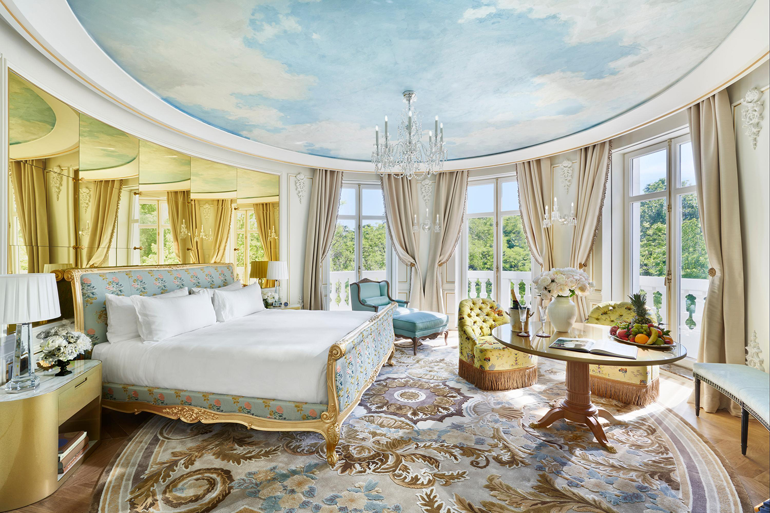 The Belle Epoque style Royal Suite at the Mandarin Oriental Madrid