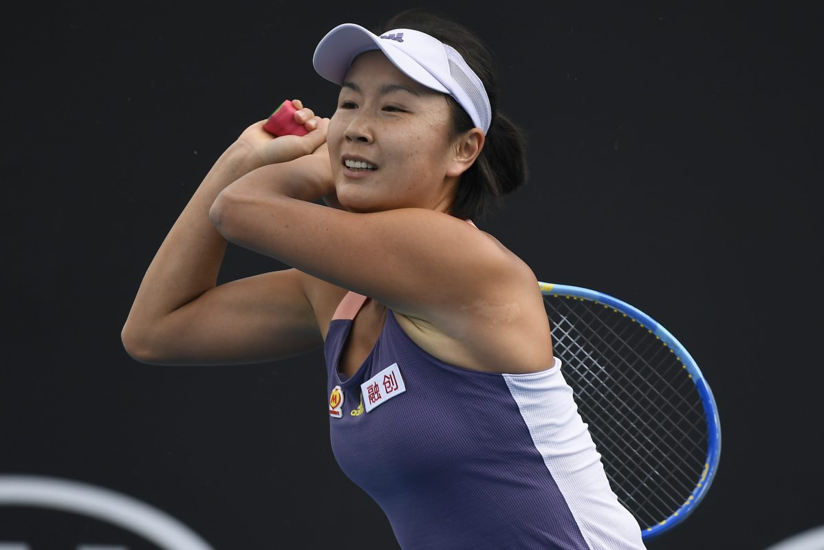 Peng Shuai of China in action at the 2020 Australian Open. The 36-year-old tennis player recently called her previous sexual assault allegations and international outcry "an enormous misunderstanding."