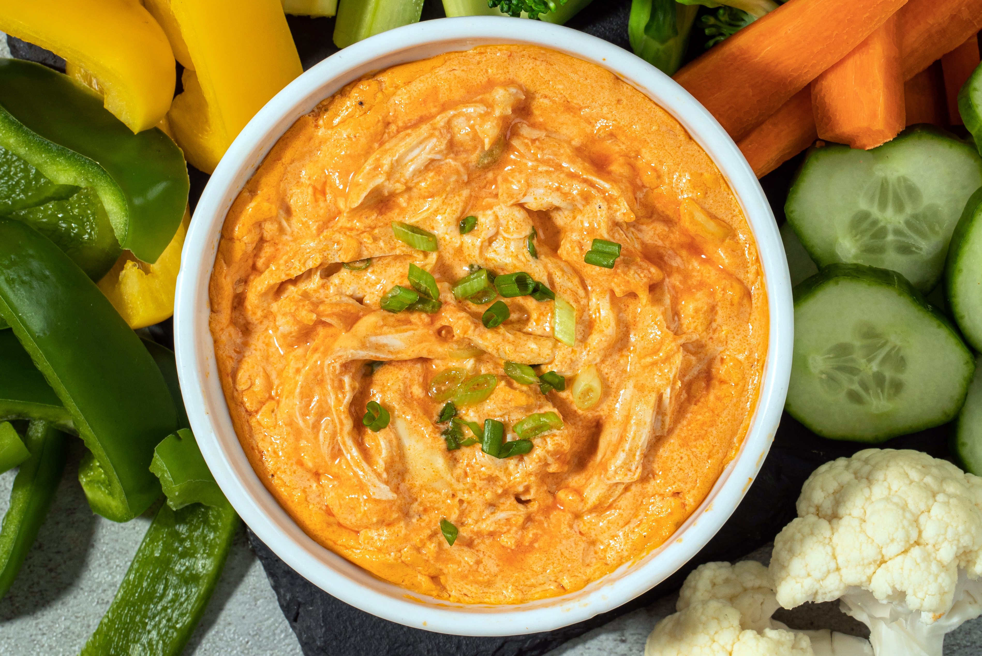Buffalo chicken dip will really tie your Super Bowl party together