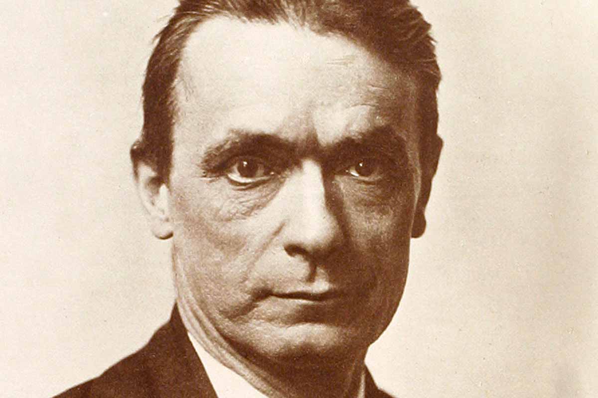 Rudolf Joseph Lorenz Steiner (1861-1925), Austrian philosopher, social thinker, architect and esotericist. Ca. 1910