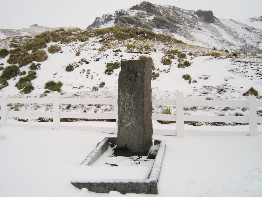 Ernest Shackleton's grave. A new expedition, Endurace22, has set out to find Shackleton's lost ship the Endurance, which sank off Antarctica in 1915.