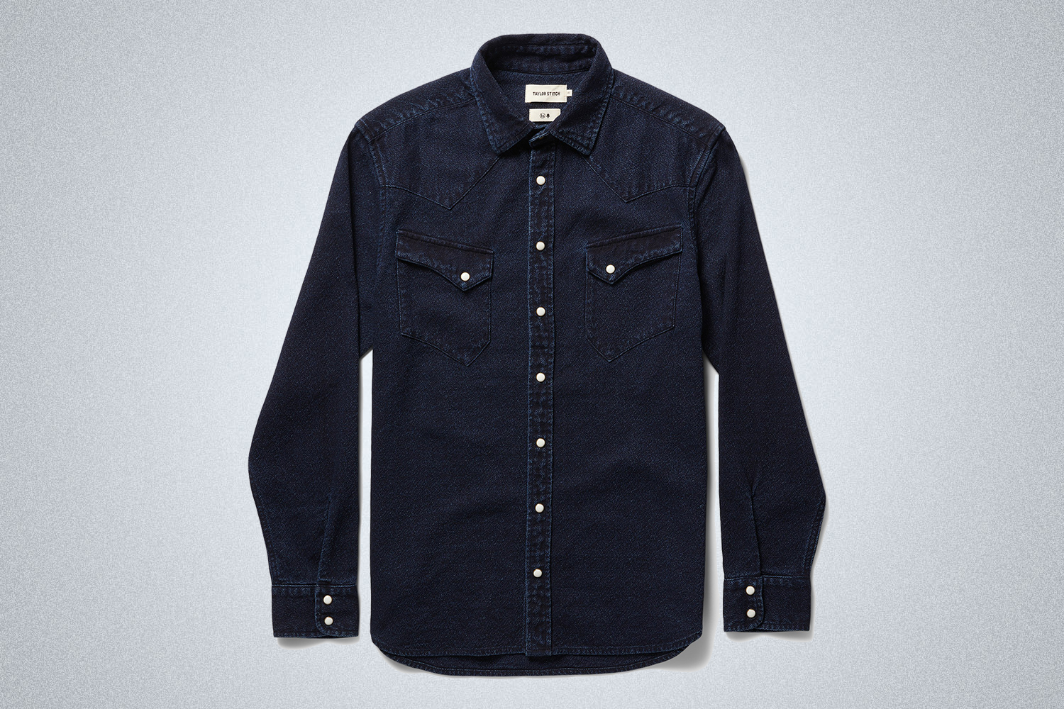 The men's Western Indigo Shirt from Huckberry and Taylor Stitch