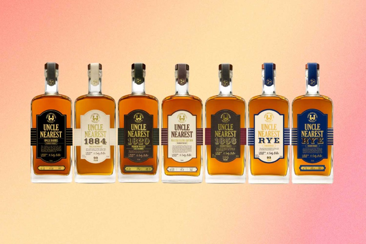 The updated line of Uncle Nearest whiskeys and ryes, rolling out this year (and some in new packaging)