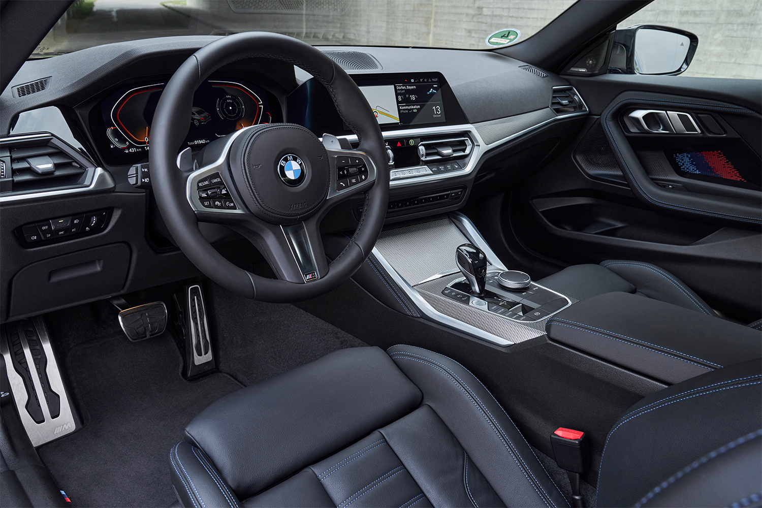 Interior of the 2022 BMW M240i xDrive coupe
