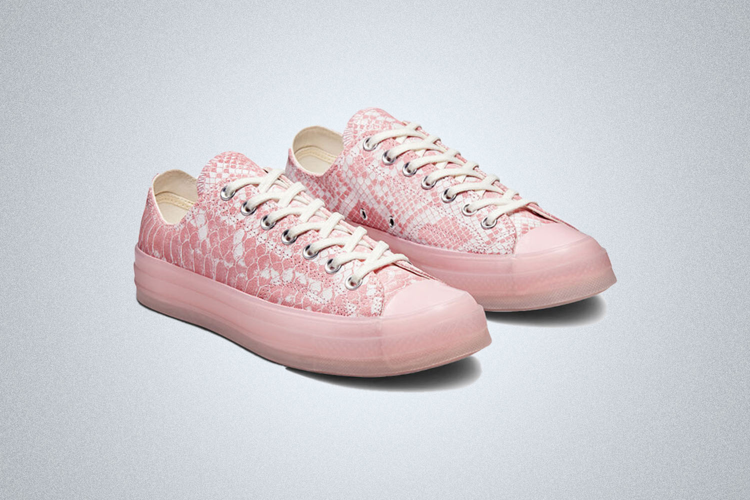 pink python shoes