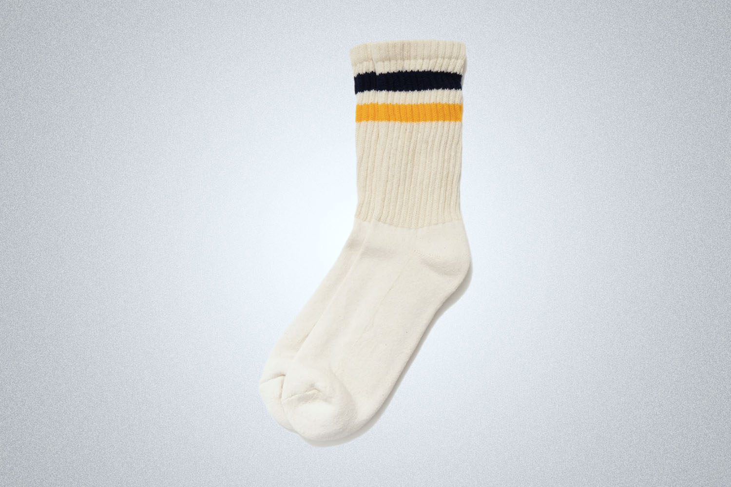 a pair of socks on a grey background