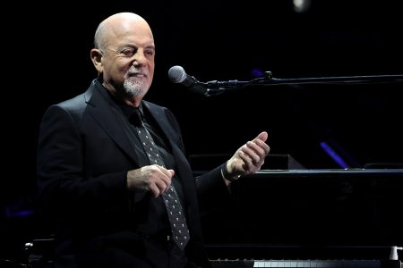 Billy Joel performs at Allegiant Stadium on February 26, 2022 in Las Vegas, Nevada. A new biopic about Billy Joel is being made by Jaigantic Studios without Joel's likeness, name or music. It's called "Piano Man."