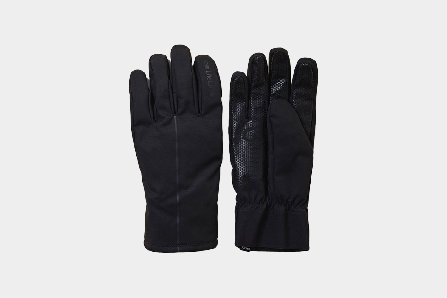 The LifeLabs WarmLife Glove in black with textured gripping on the palms