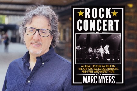 Journalist Marc Meyers and his new book, Rock Concert.