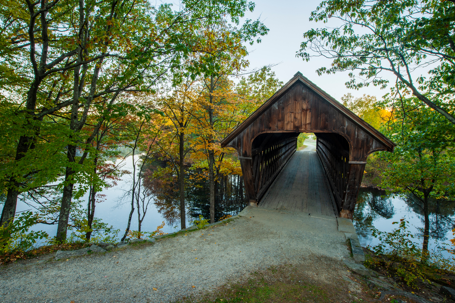 Check out One of Stowe's many covered bridges when you visit vermont in spring of 2022