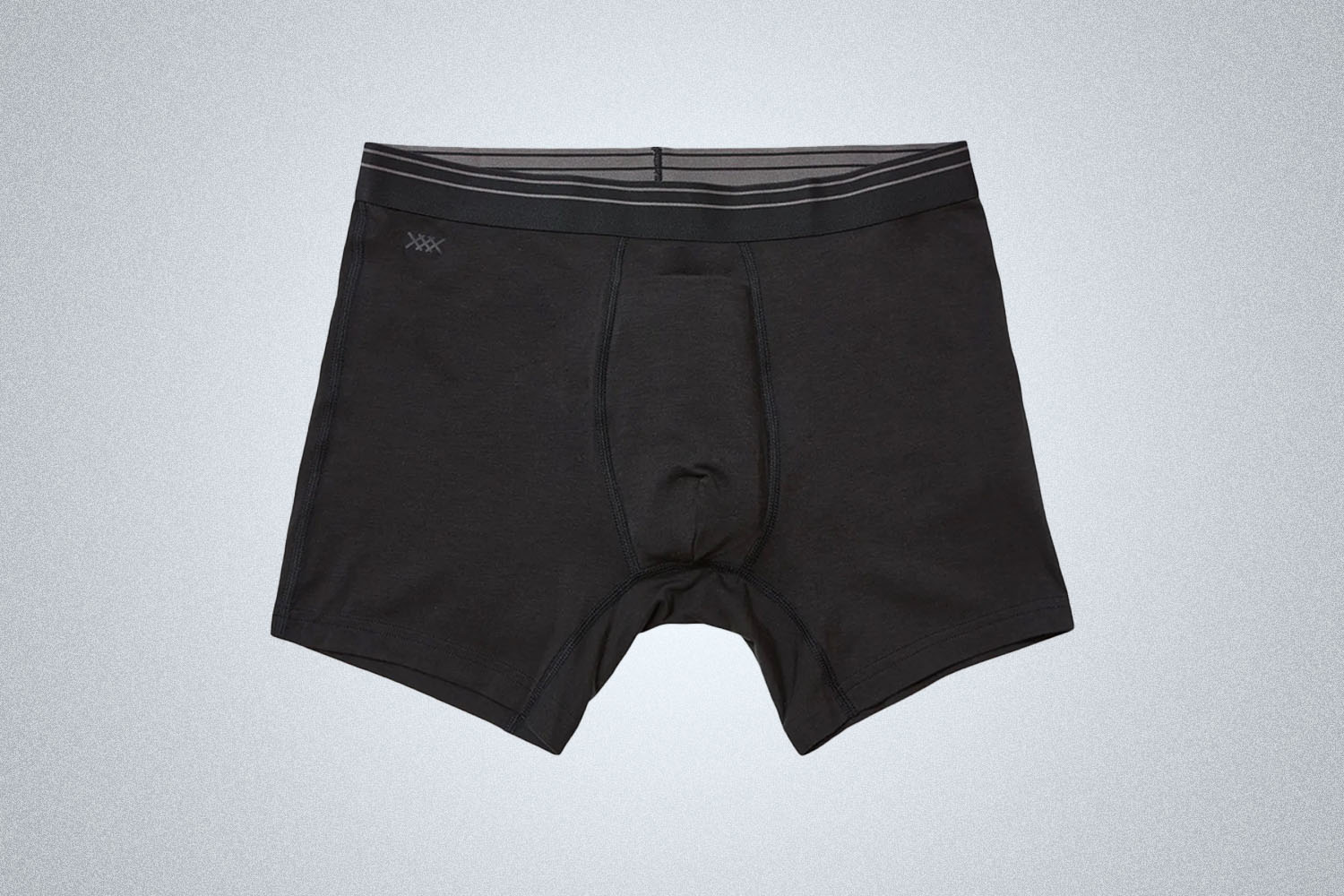 a pair of black rhone underwear on a gray background