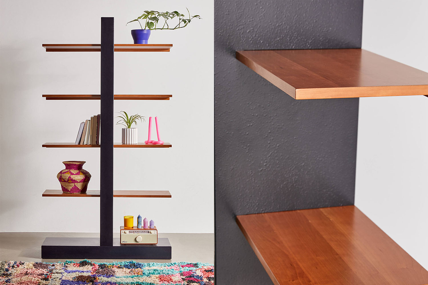 two images of urban outfitter furniture