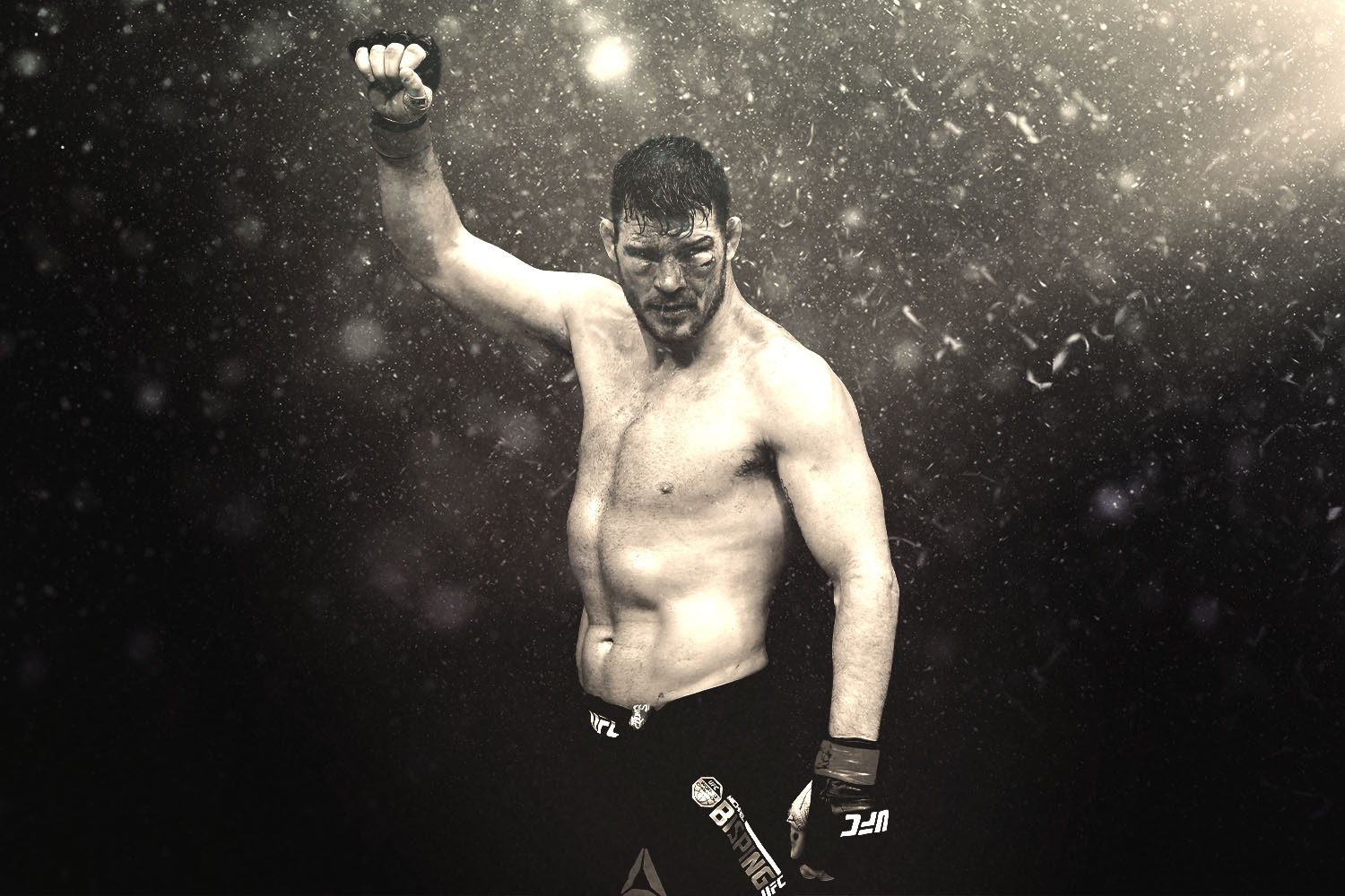 No one goes into the ring with one eye. Bisping did it, and won.