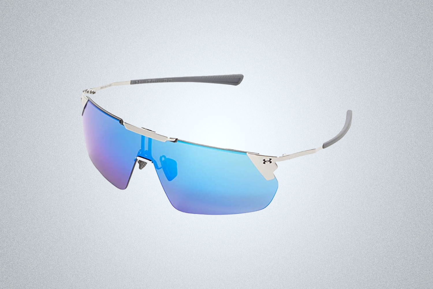 a pair of sunglasses on a grey background