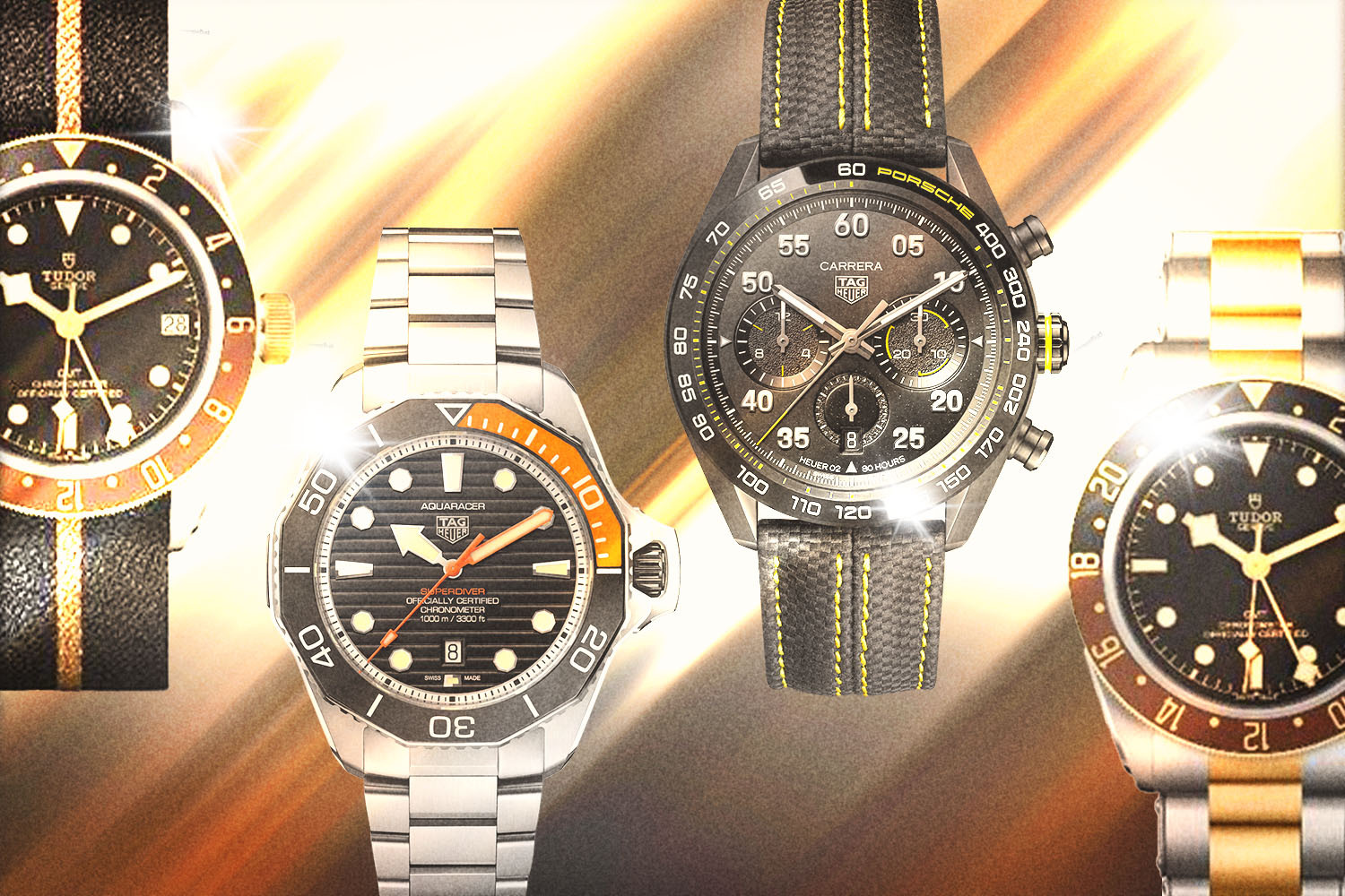 Tag Heuer, Tudor, Rolex watches from Watches & Wonders