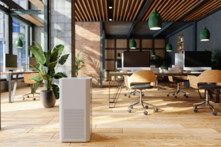 Air purifier in an office.