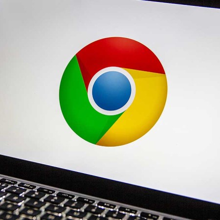 The logo of Google Chrome is seen on laptop's screen in Ankara, Turkey on February 18, 2020.