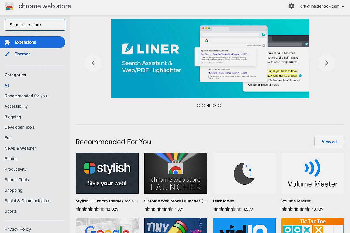 Chrome Web Store screenshot