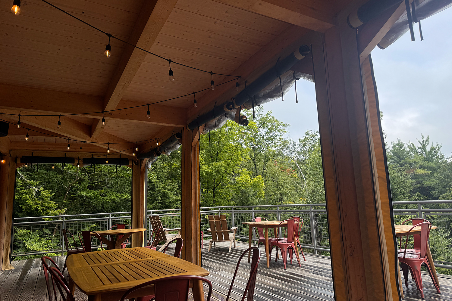 Grab a beer and a pizza and sit outside while enjoying the sunset.