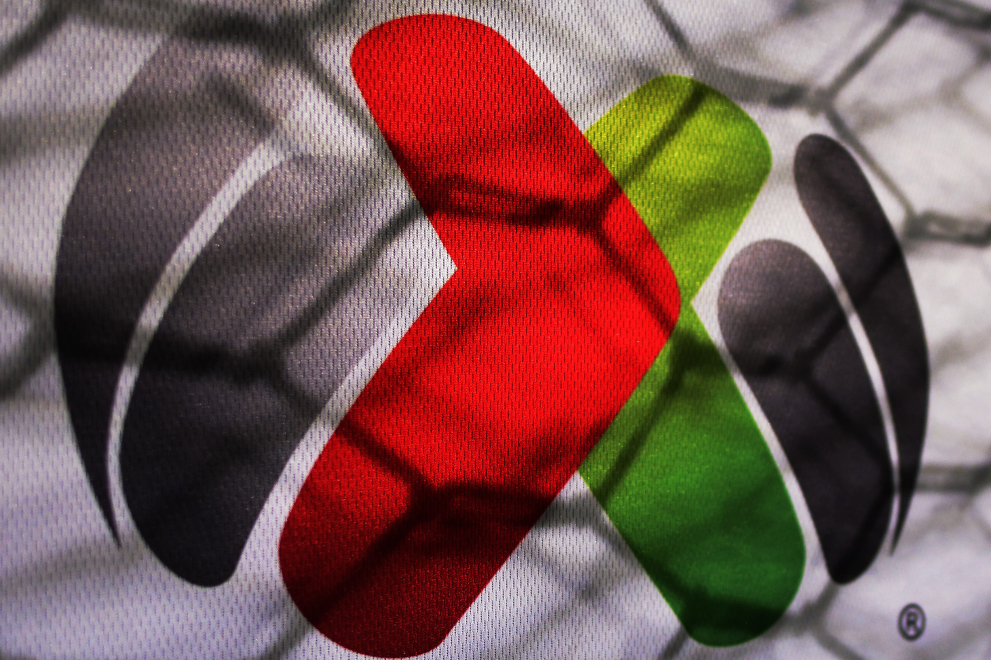 The Liga MX log is seen prior to a match