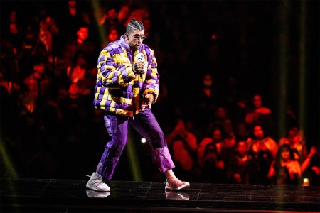 Bad Bunny performing onstage. We've compiled a list of the 17 best concerts coming to Miami, Florida, in spring 2022.