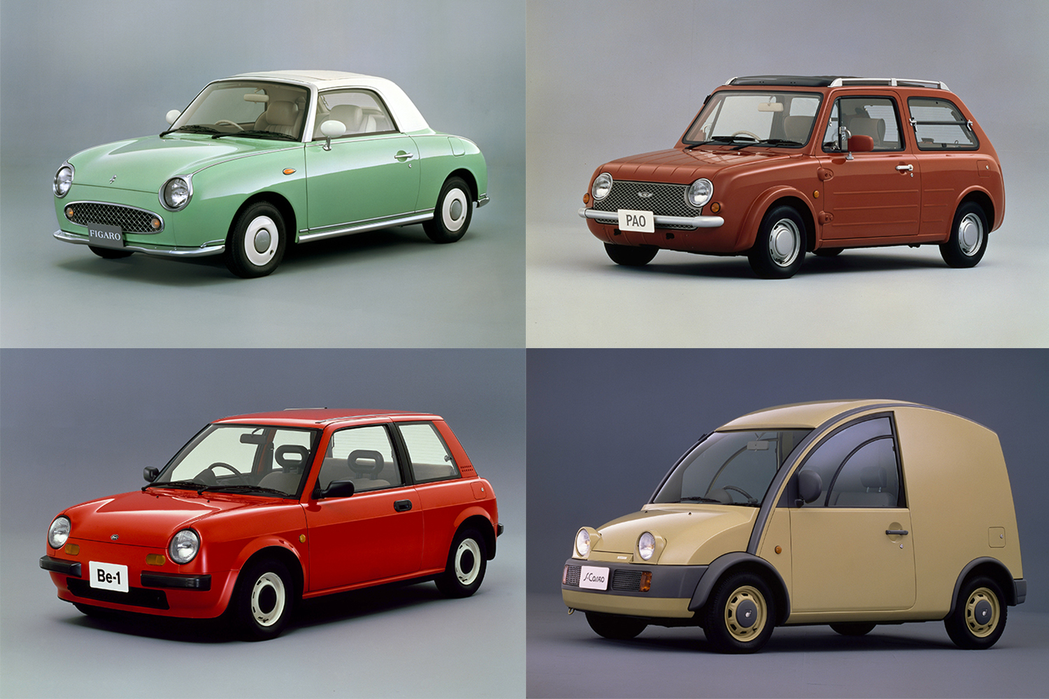 Nissan Pike Factory Cars: The Figaro, Pao, Be-1 and S-Cargo