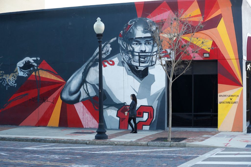 Tom Brady mural