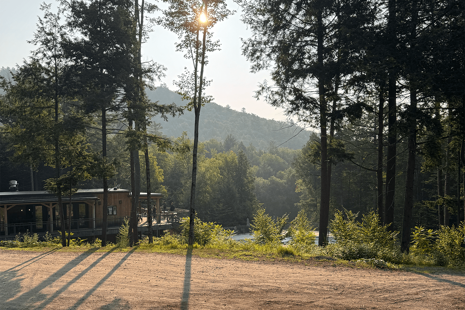 The main Huttopia lodge.