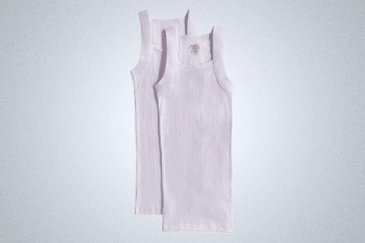 The Reinvented Undershirt: 2(X)IST Essential Cotton Square-Cut Tank 2-Pack