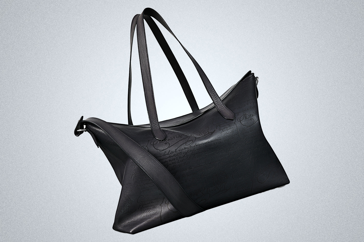 a black leather Berluti bag