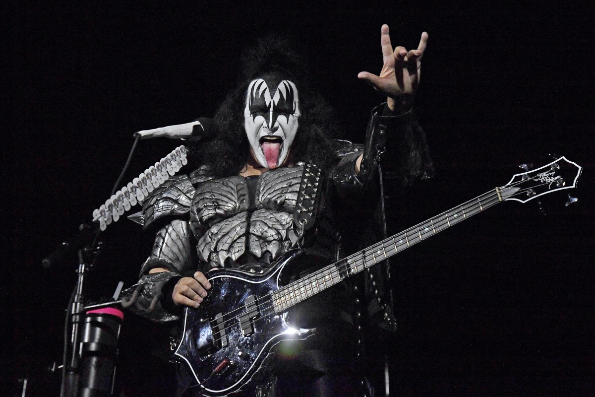 Gene Simmons performs onstage during the Tribeca Festival screening of "Biography: KISStory" at Battery Park on June 11, 2021 in New York City. The Kiss frontman recently continued his ignorant comments about rock music being dead.