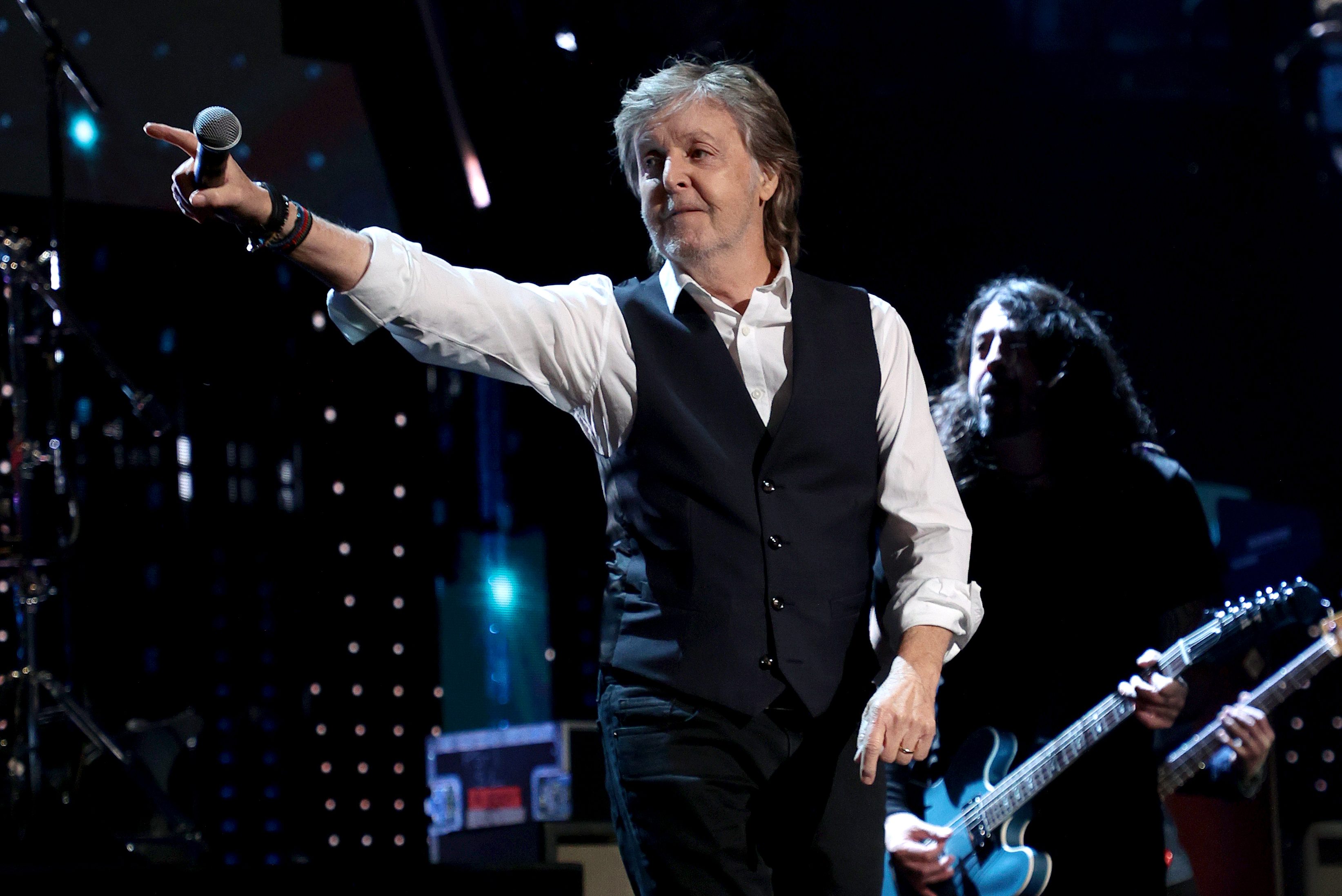 Paul McCartney performs onstage during the 36th Annual Rock & Roll Hall Of Fame Induction Ceremony on October 30, 2021 in Cleveland, Ohio.