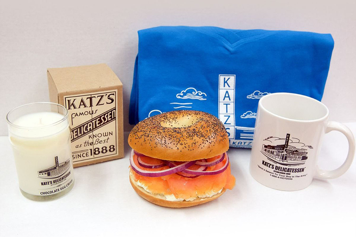 a variety of breakfast foods from Kat'z Deli