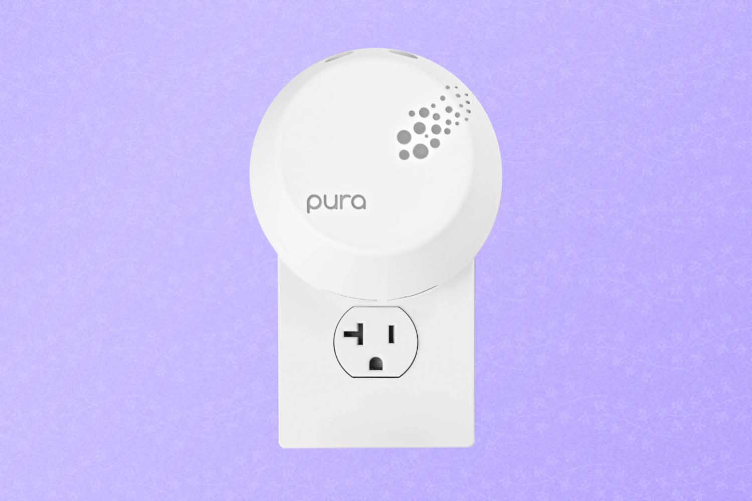 A smart fragrance plug, a perfect Mother's Day gift for 2022, on a purple background.