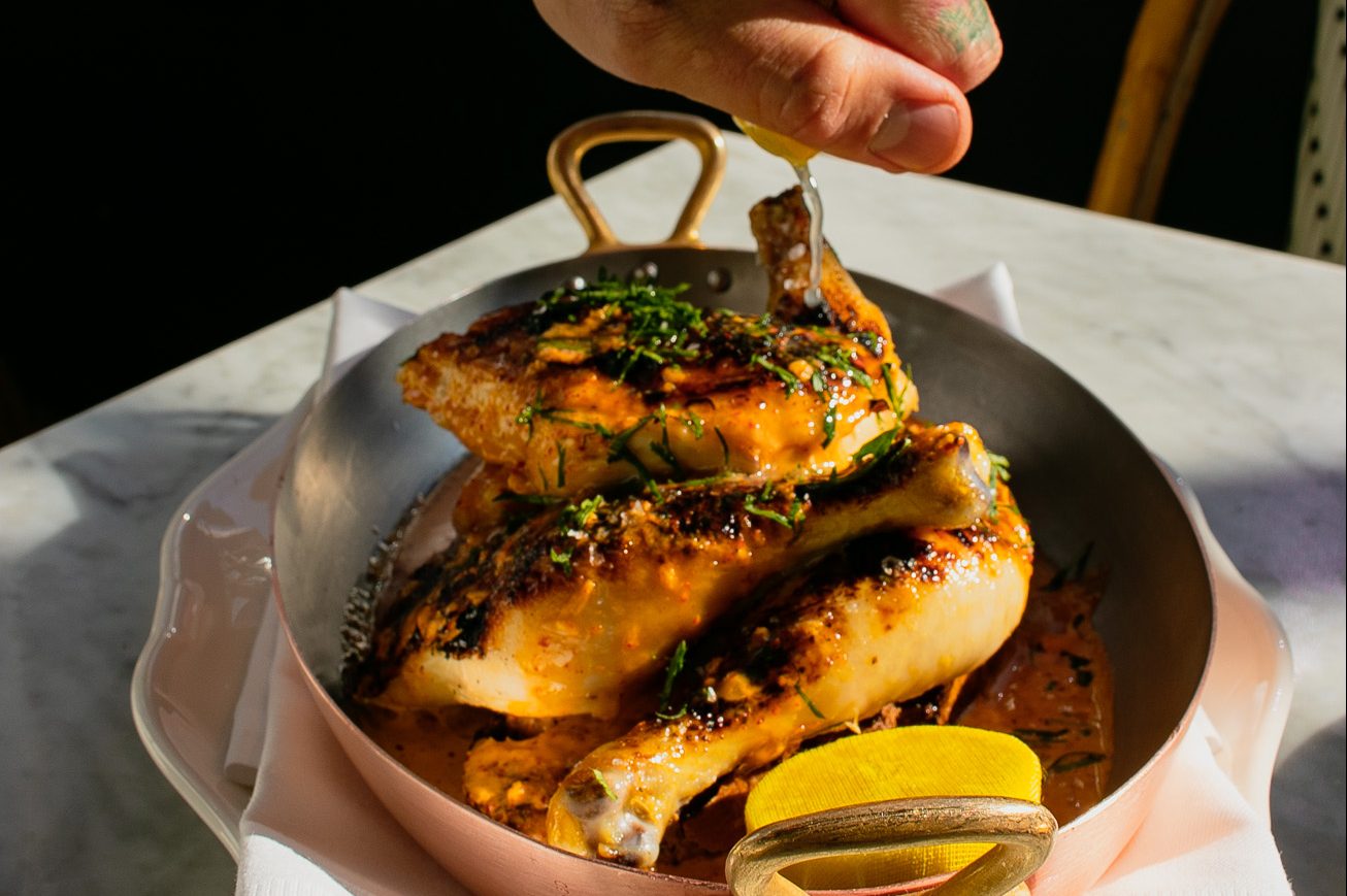The Standard's Million Dollar Chicken is priced at a half bird for $30, whole for $55