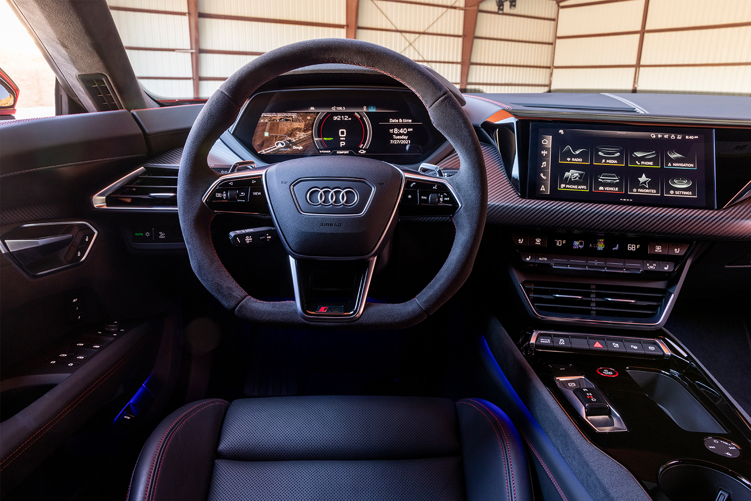Interior of the 2022 Audi RS e-tron GT