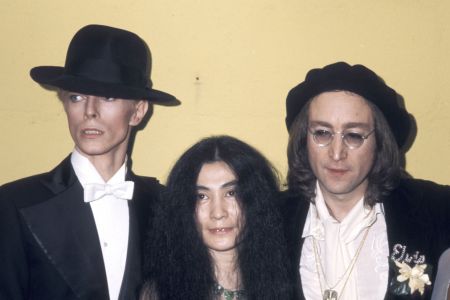 David Bowie, Yoko Ono and John Lennon