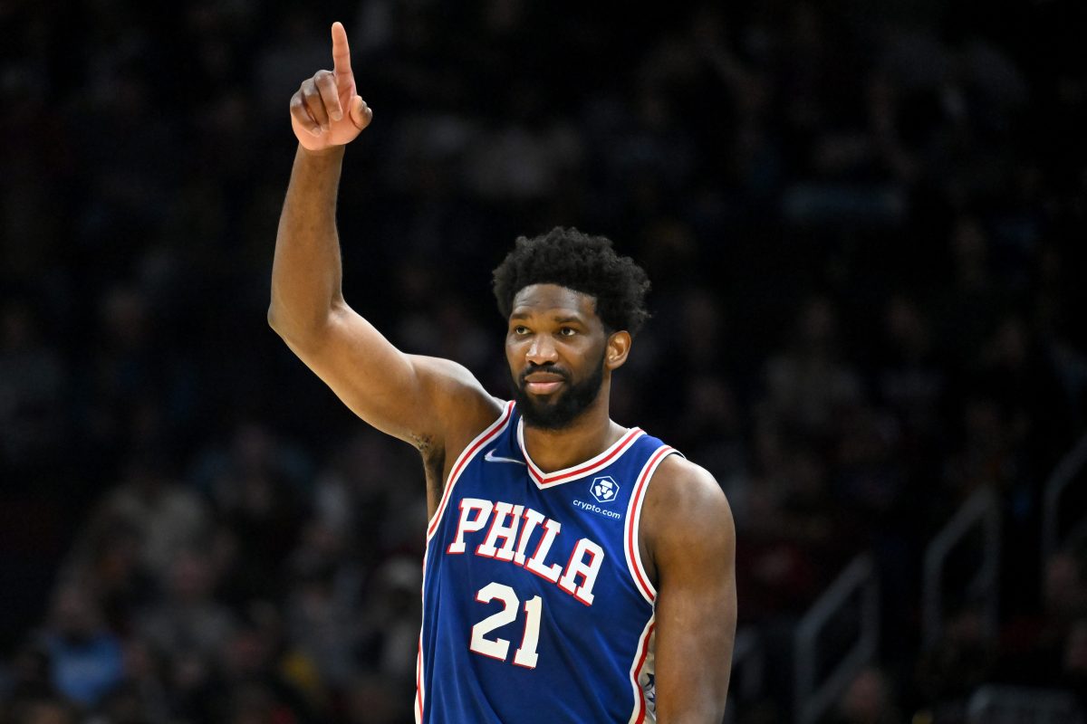 Joel Embiid of the Philadelphia 76ers at Rocket Mortgage Fieldhouse. In a story at The Athletic, it was revealed that Embiid likes his steak well-done and even "burnt."