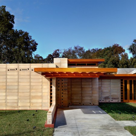 The Usonian House, designed by Frank Lloyd Wright, at Florida Souther College.