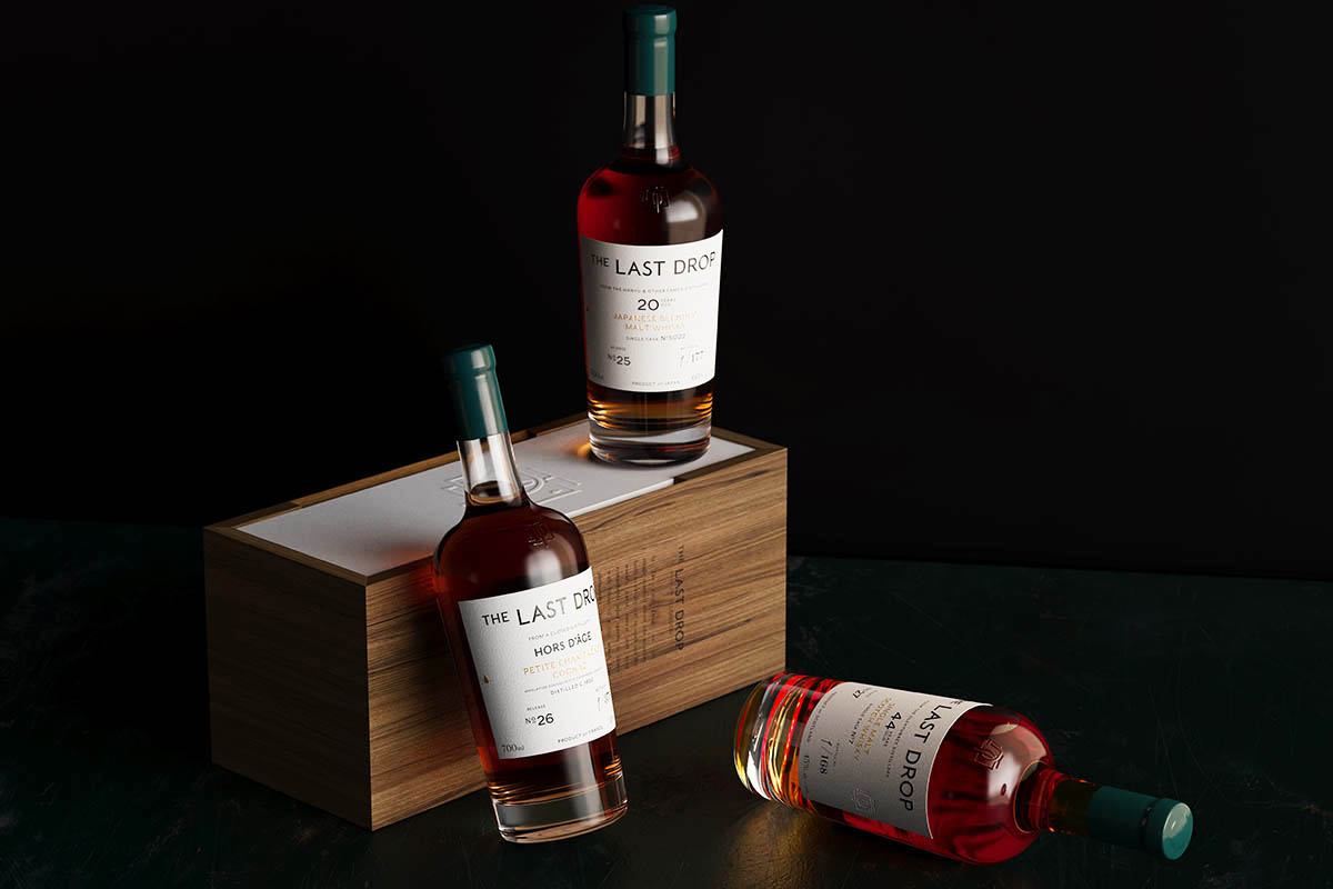 The three new bottles from The Last Drop Distillers, curators and blenders of rare spirits