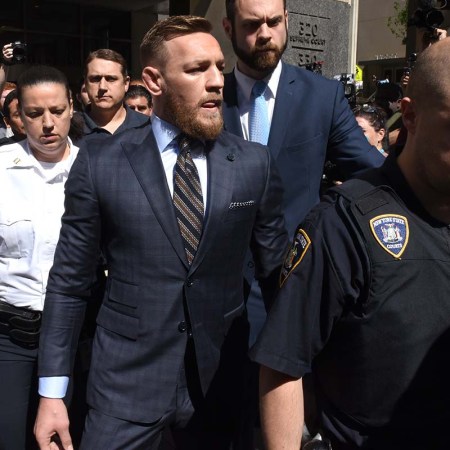 Mixed martial arts fighter Conor McGregor leaves Brooklyn Supreme court in New York on June 14, 2018, after his hearing stemming from his April attack on a bus at Barclays Center. McGregor's whiskey brand Proper No. Twelve continues to rise in sales even during the fighter's on-going legal issues.