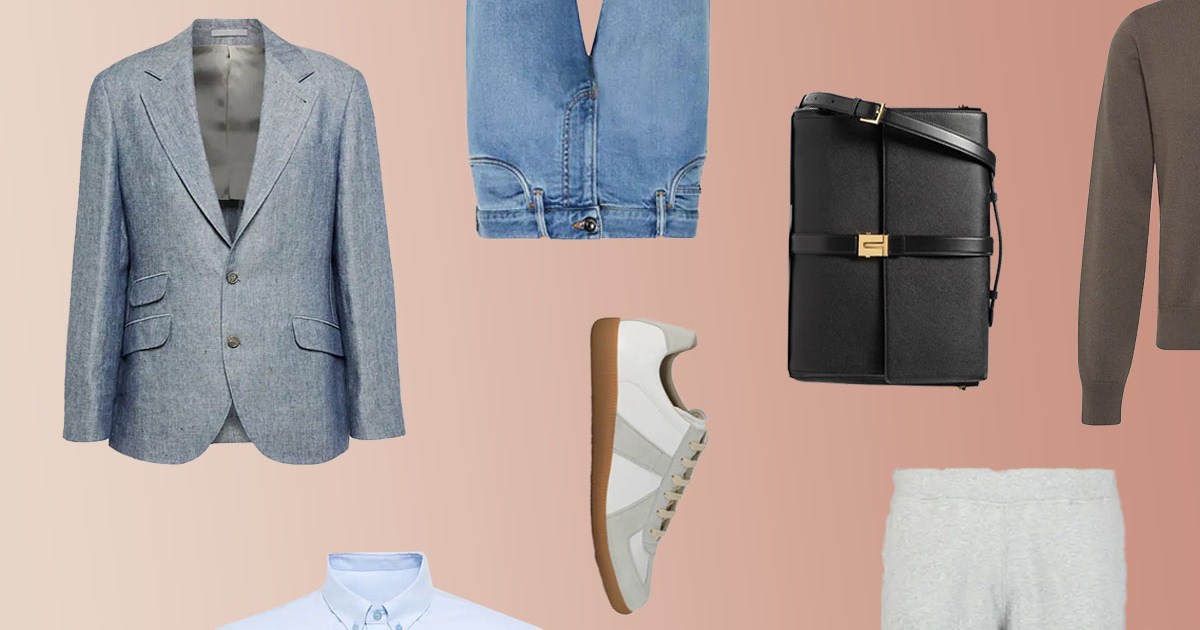 A collage of essential items to splurge on from Mytheresa