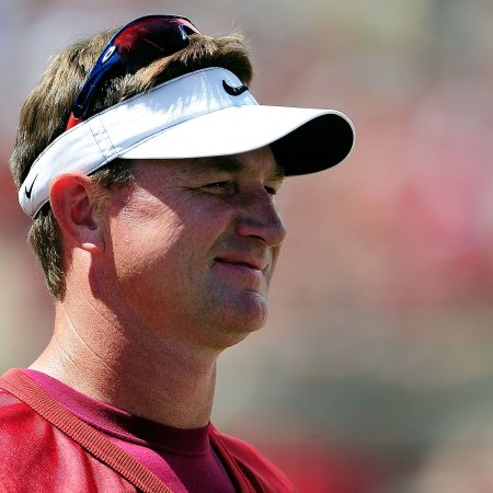 Former Florida State and NFL quarterback Brad Johnson watches game action in 2013 in Florida. Johnson is now a star on TikTok with the handle BigBadBrad14, and he's the anti-Tom Brady.