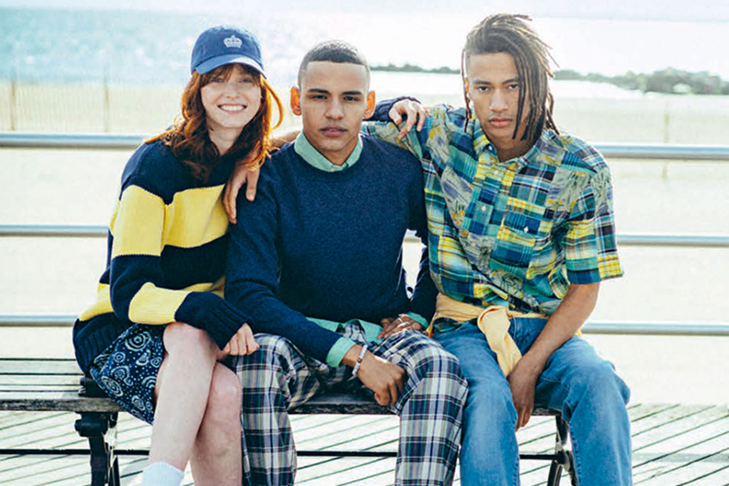 Three models in J.Press clothing