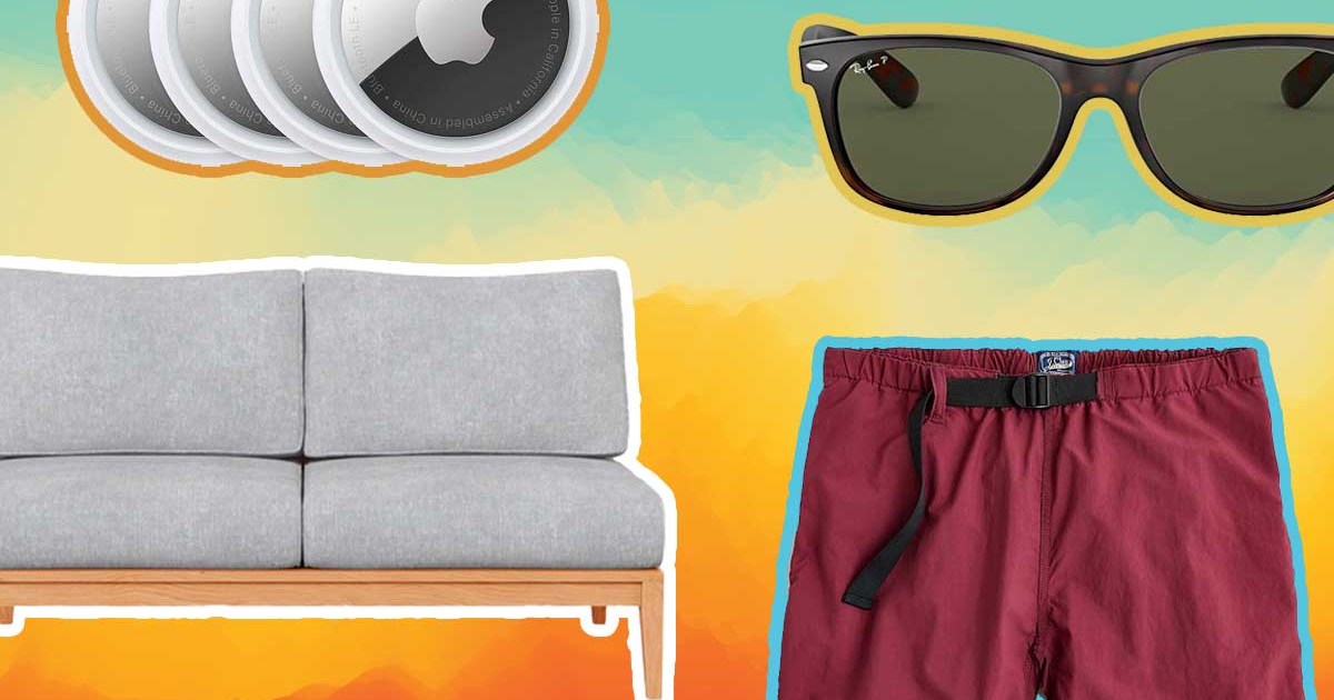 A sampling of the best Memorial Day Weekend deals, including an outdoor loveseat, Apple Airtags, Ray-Ban sunglasses and J.Crew shorts