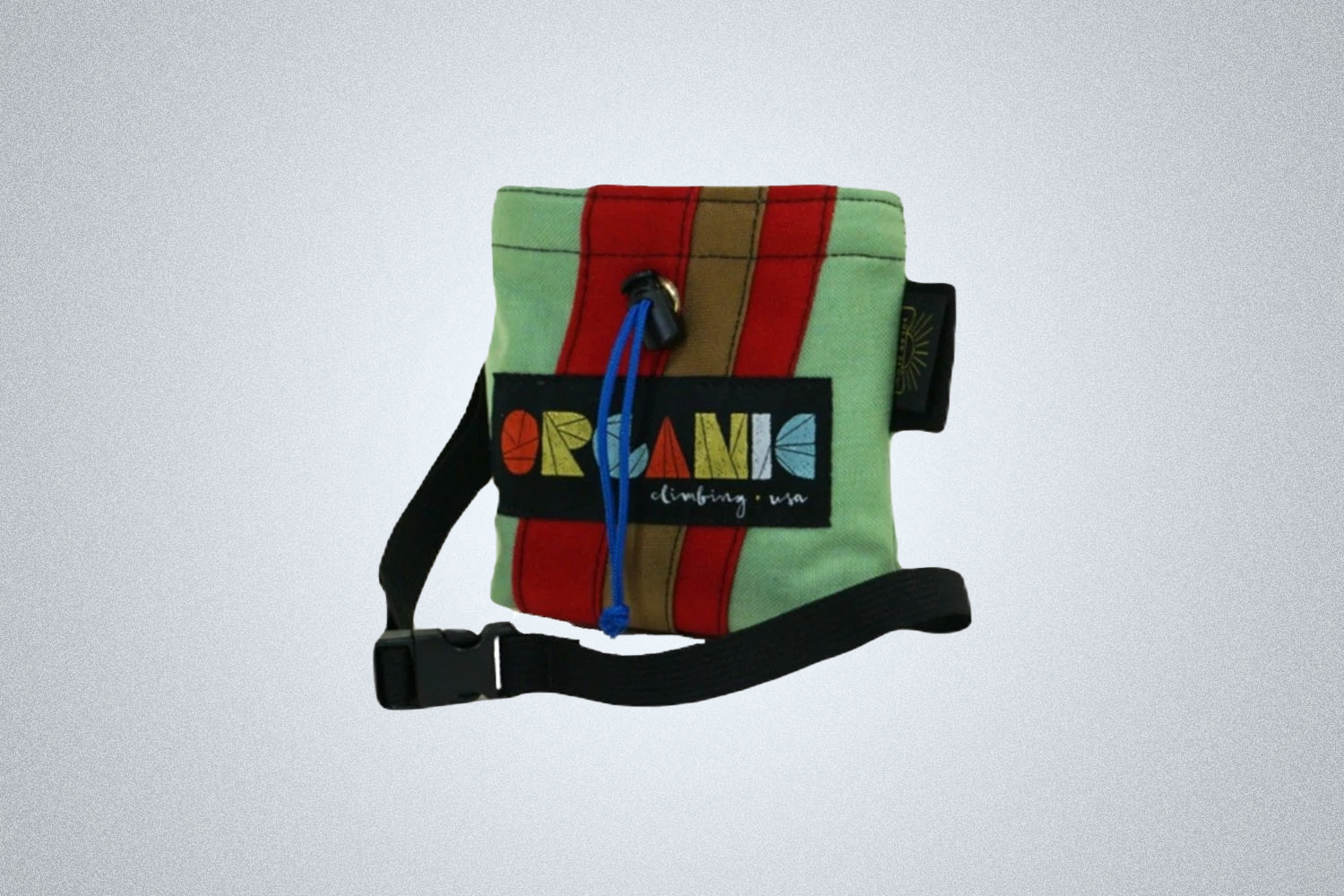 The small organic climbing chalk bag is the best chalk bag for beginner climbers in 2022