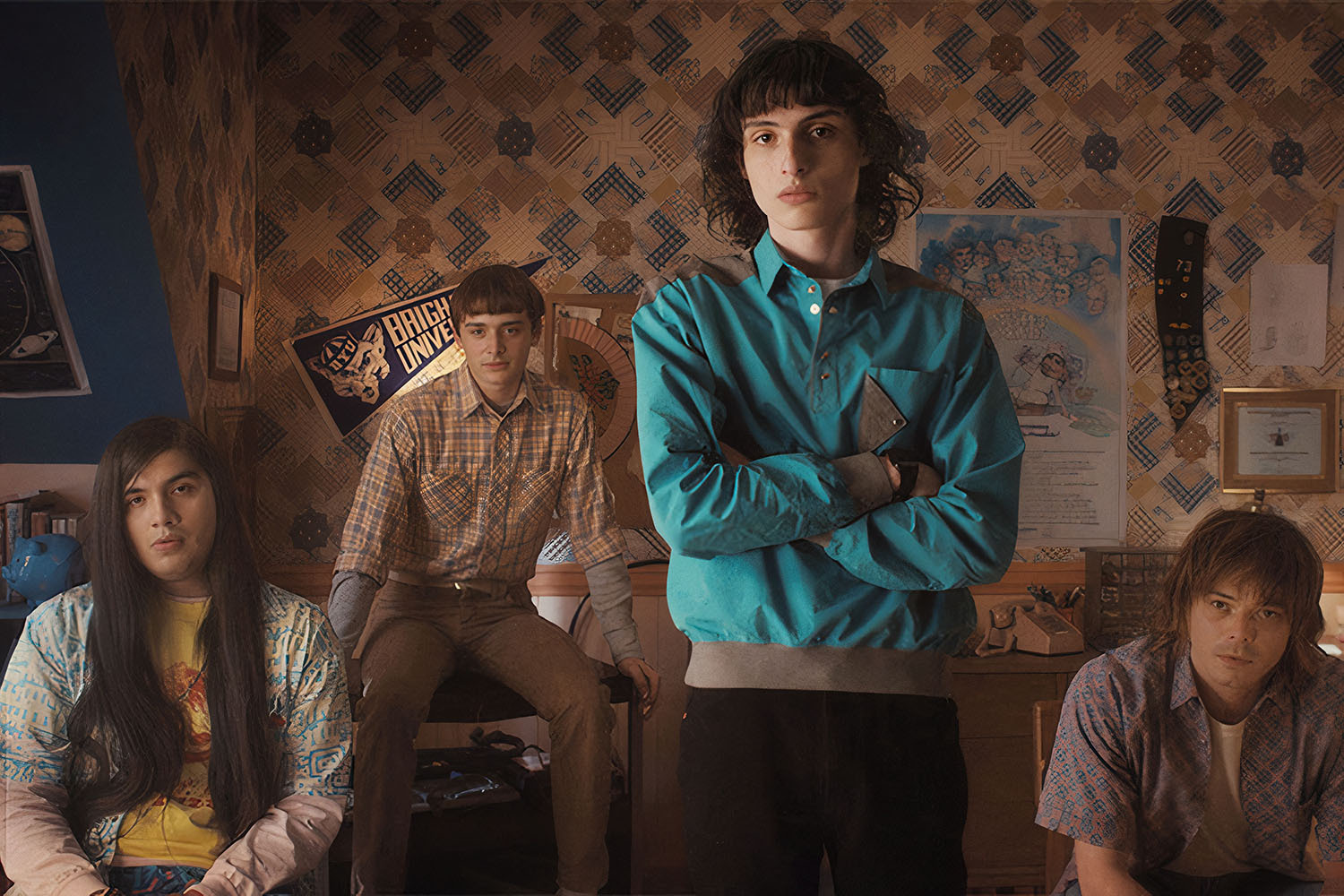 Some of the men in the cast of Stranger Things. We take a look at how men can copy their unimpeachable haircuts.