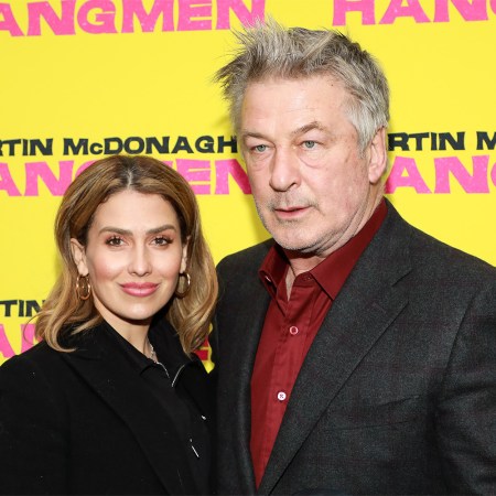 Hilaria Baldwin and Alec Baldwin attend the opening night of "Hangmen" on Broadway at Golden Theatre on April 21, 2022 in New York City.