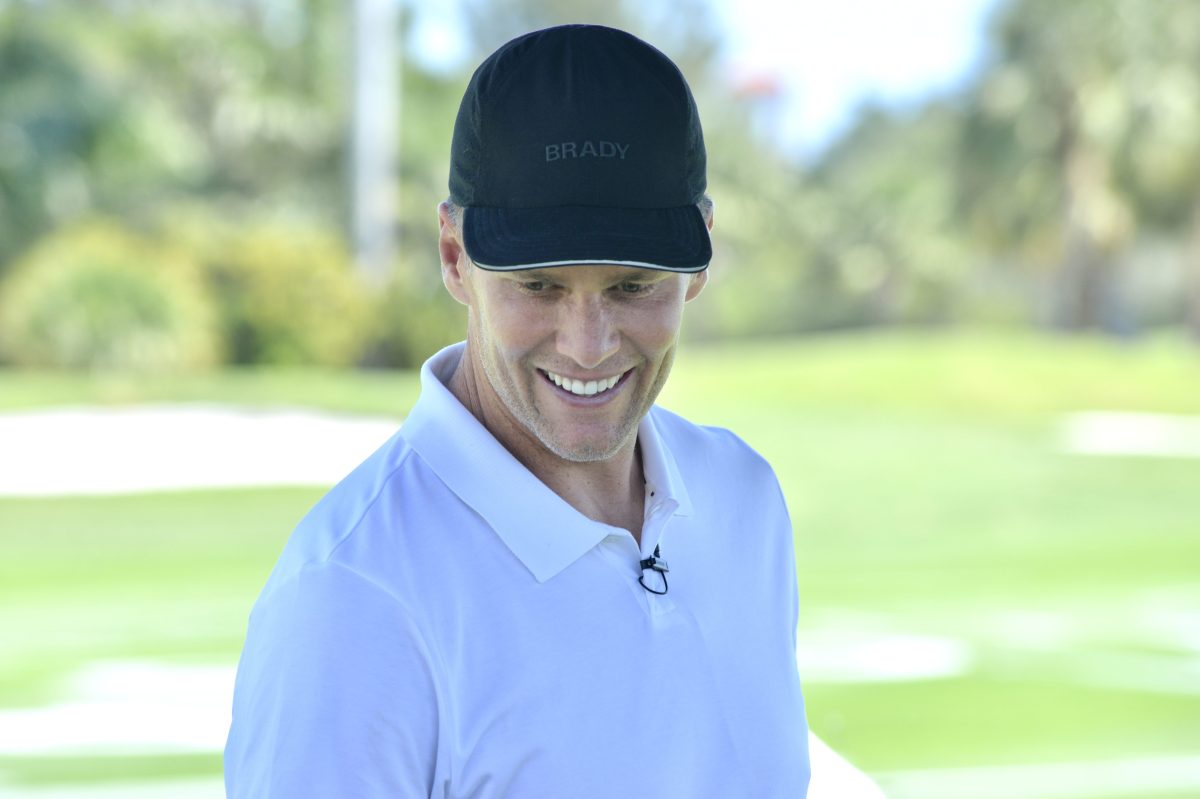 Tom Brady at the Big Pilot charity golf challenge at Miami Beach Golf Club in 2022